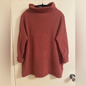 Free People Cozy Knit Ottoman Sweater - Rust